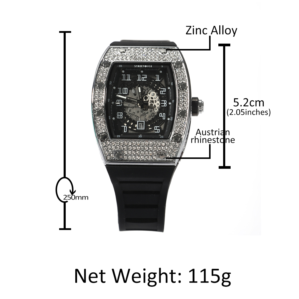 Hip Hop Full Iced Out Square M - огляд і ціна Luxury Watch Iceberg